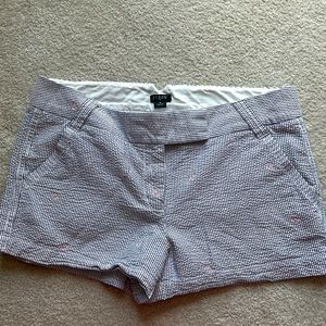 Jcrew seersucker shorts size 10
